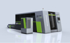 High-efficiency enveloping dual-platform fiber laser cutting machine