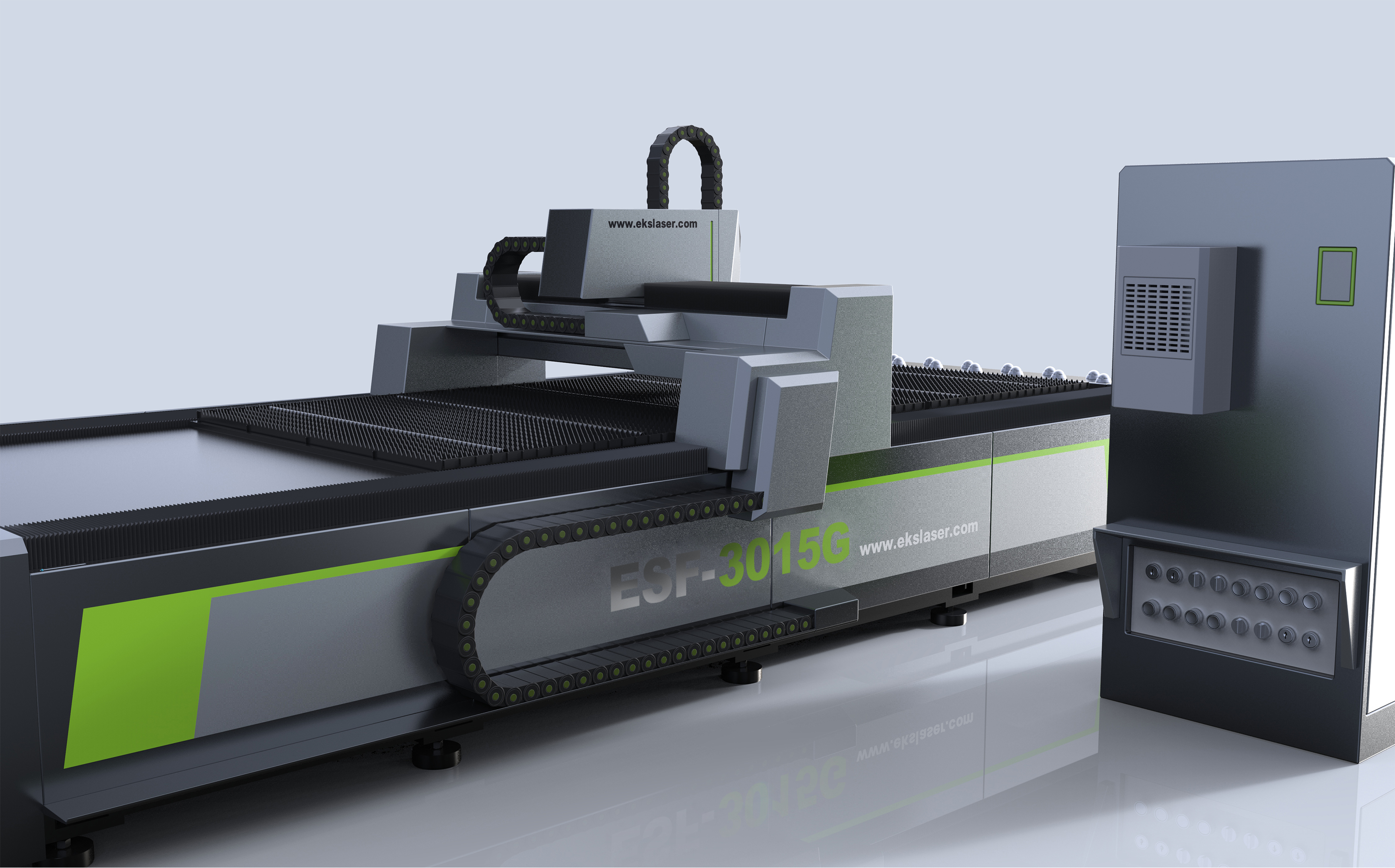 Precision and high efficiency fiber laser metal cutting machine