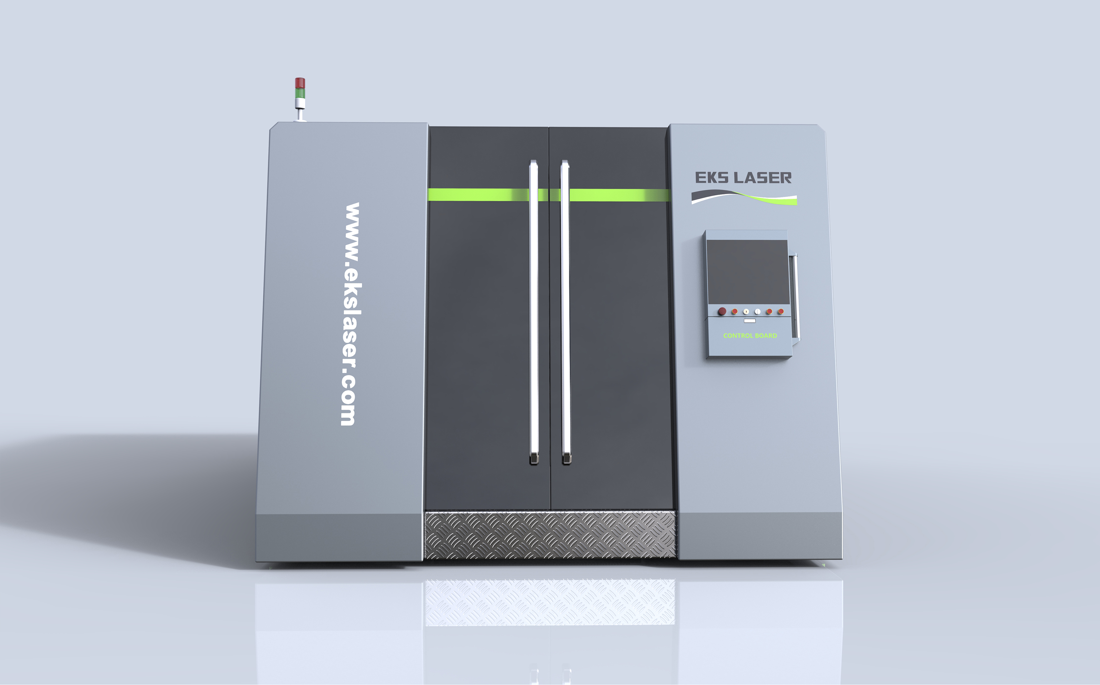 Large-format enveloping dual-platform fiber laser cutting machine